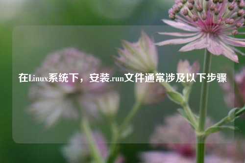 在Linux系统下，安装.run文件通常涉及以下步骤